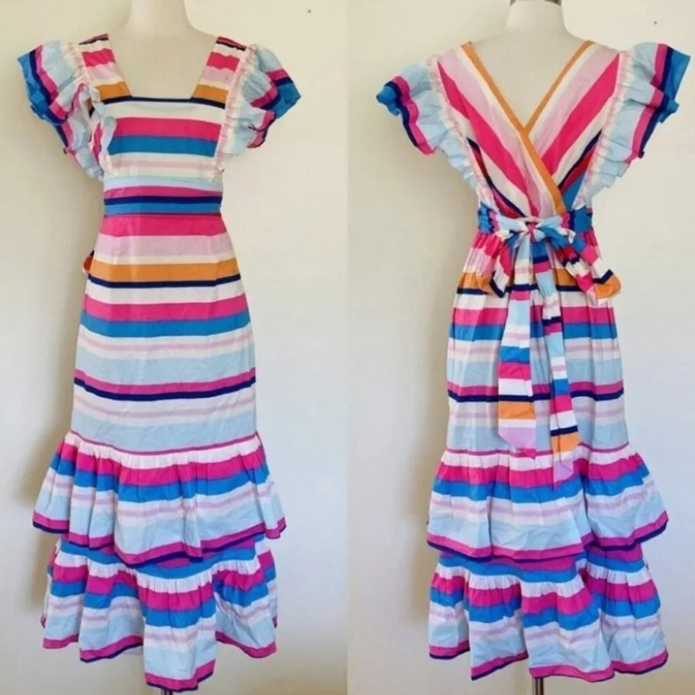 Anthropologie Plenty by Tracy Reese Ruffled Maxi Dress Size XS NwT